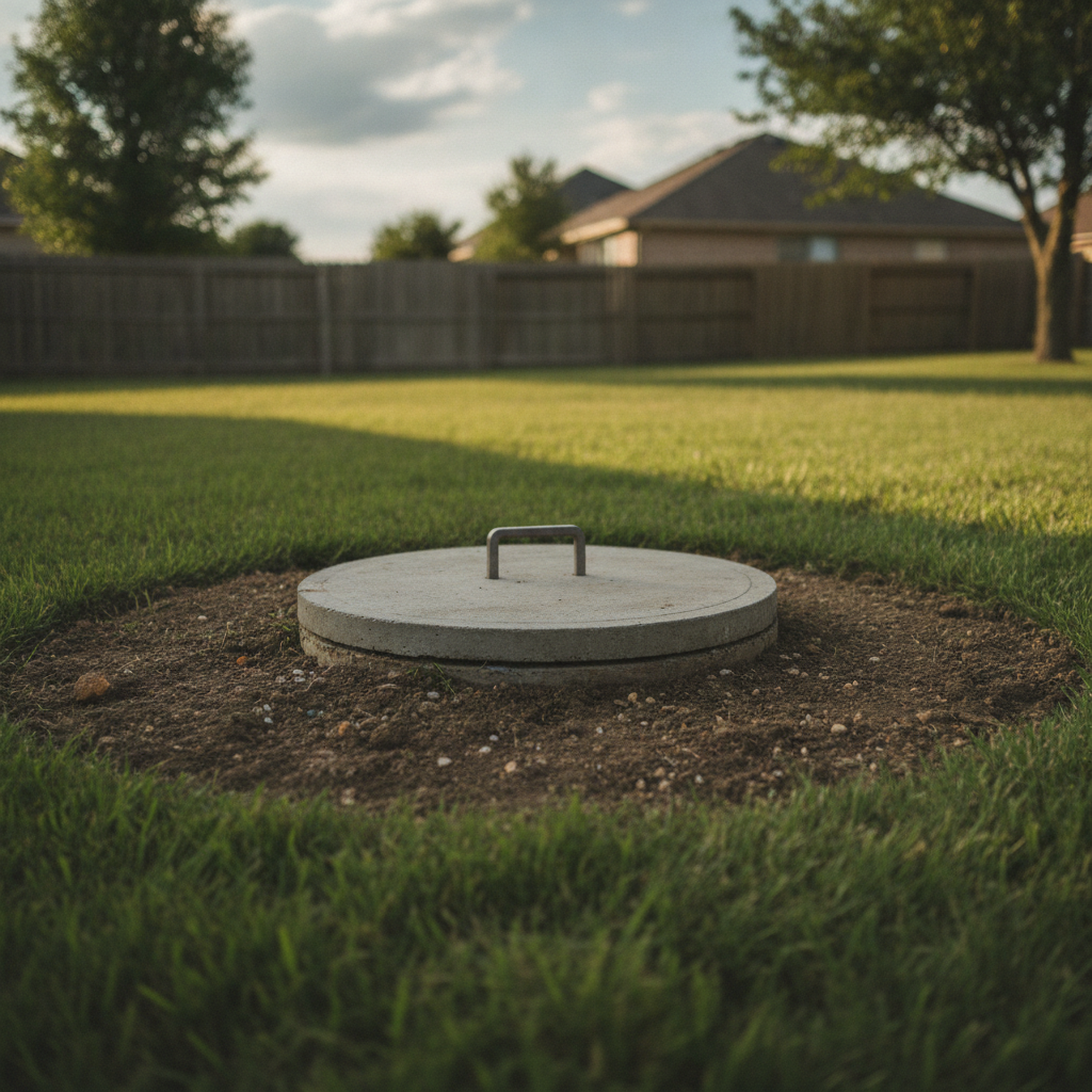 septic tank, no humans